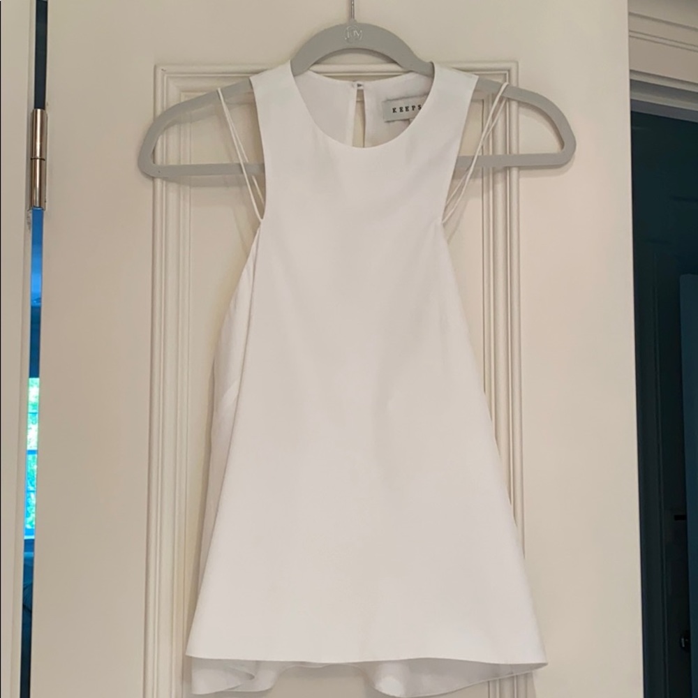 KEEPSAKE white silk top